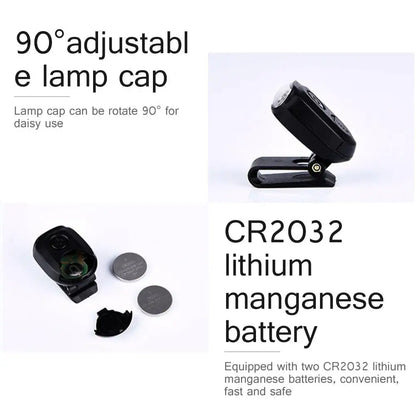 3 LED Outdoor Sport Hat Light Portable Head Lighting Lamp Baseball Cap Lamp Hat Clip Light Headlamp for Camping Fishing Hiking